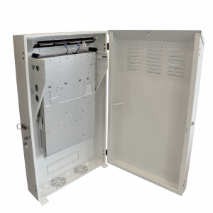 Шкаф настенный вертикальный, 5U, серый